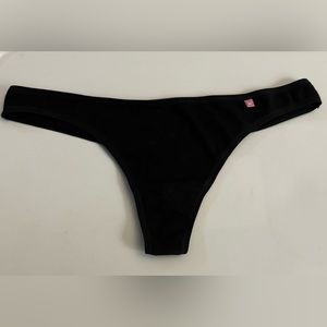 Pink Victoria’s Secret Black Thong